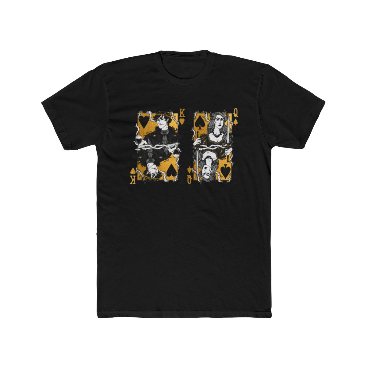Cardan and Jude, king and queen T Shirt | The Cruel Prince / Holly Black - alternate angle 4, merchandise