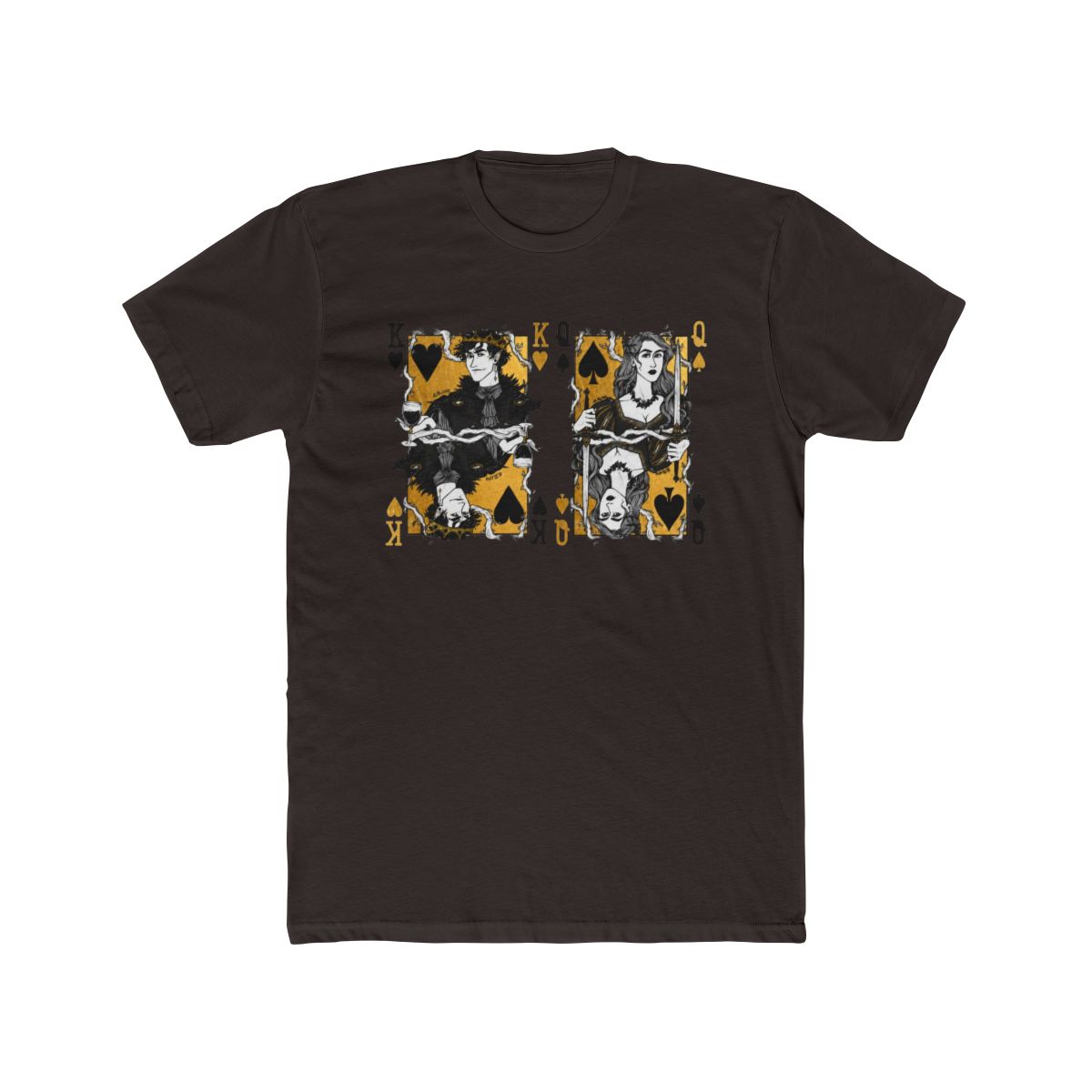 Cardan and Jude, king and queen T Shirt | The Cruel Prince / Holly Black - alternate angle 3, merchandise