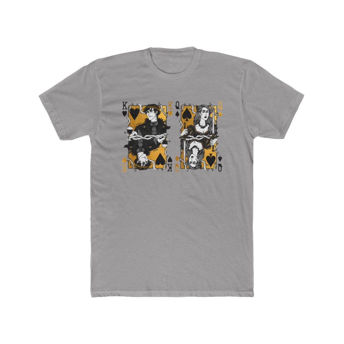 Cardan and Jude, king and queen T Shirt | The Cruel Prince / Holly Black - alternate angle 2, merchandise