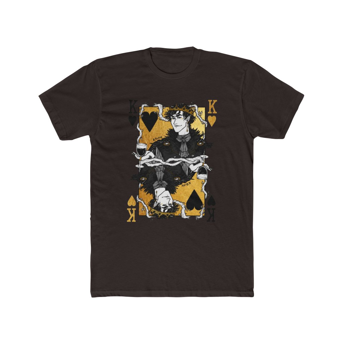 Cardan king of hearts T Shirt | The Cruel Prince / Holly Black - alternate angle 2, merchandise